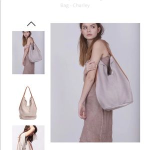 Lady Birds dirty pink tote bag.